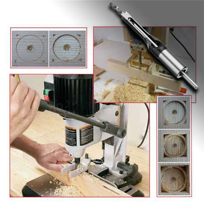 WoodDrill: Hoogwaardige Precisie Hout Vierkante Gat Boor Set