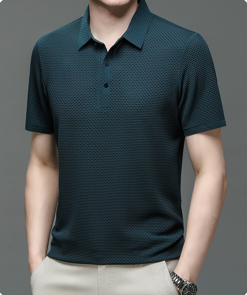 Icone™ BreathableShirt 1+1 GRATIS: Stijlvol Ademend Herenoverhemd Met Korte Mouwen