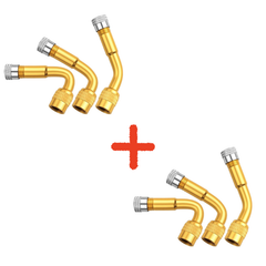 ValveExtenders 1+1 GRATIS: 3-Hoekige Duurzame Gemakkelijk Te Installeren Ventielverlengadapter Kit
