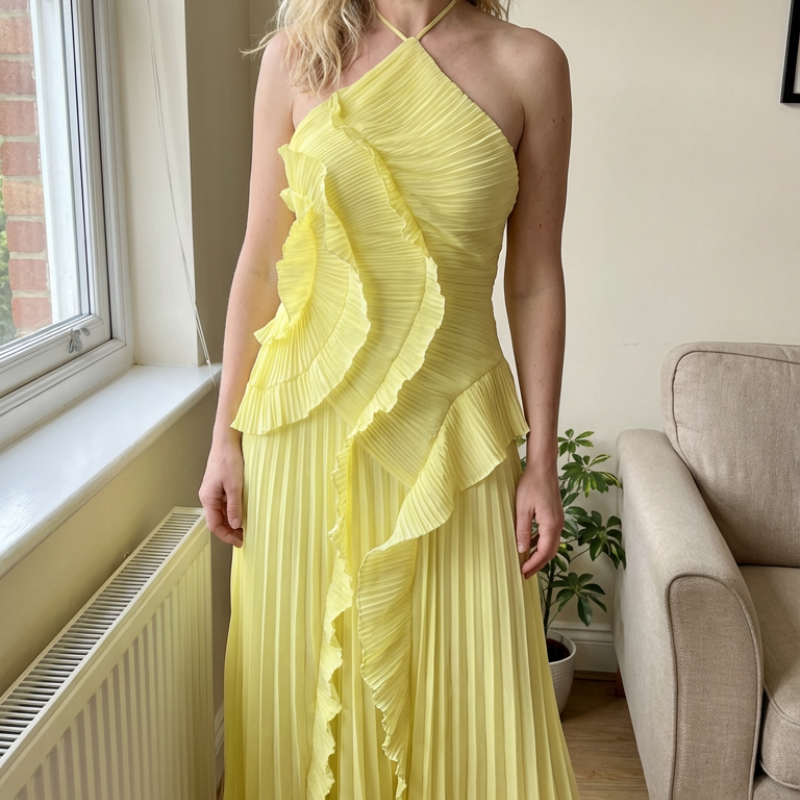 Icone™ RuffleDress - Elegante Straling Luxe Ruffle Jurk