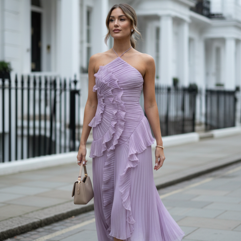 Icone™ RuffleDress - Elegante Straling Luxe Ruffle Jurk