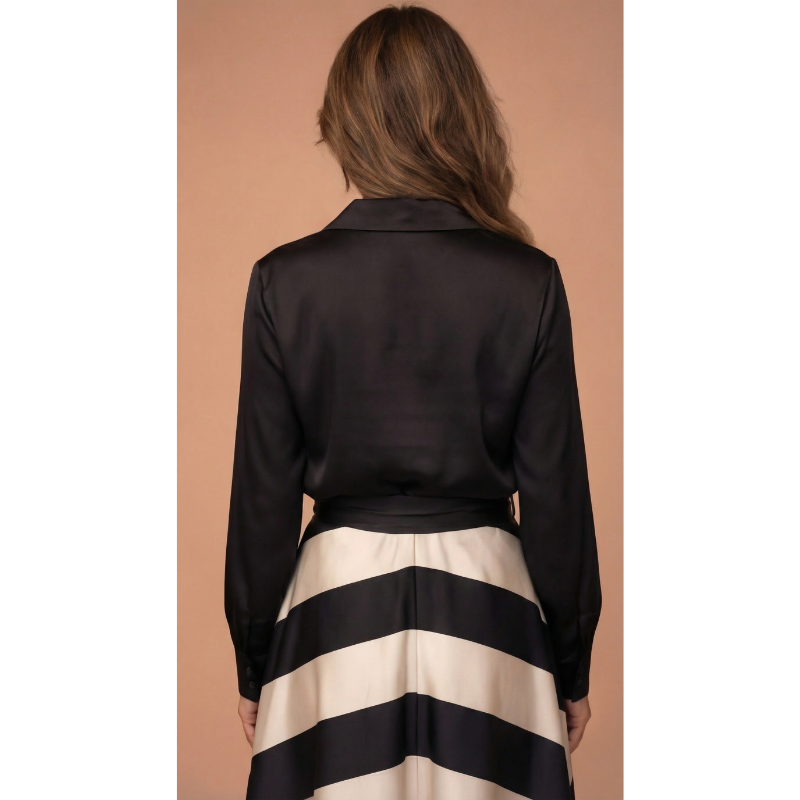 Icone™ StylishDress – Elegante Gestreepte Tijdloze Stijlvolle Jurk