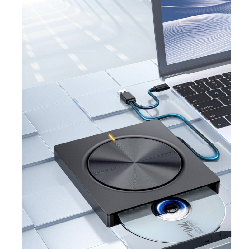 QuickDisc – Draagbare Plug And Play DVD Snelle Schijf Lezer Schrijver