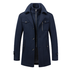 Icone™ WinterCoat: Luxe Dubbele Kraag Stijlvol Winter Trenchcoat