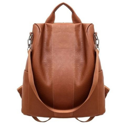 Icone™ AntiTheftBag: Beperkte Editie Leer Dames Anti Diefstal Rugzak