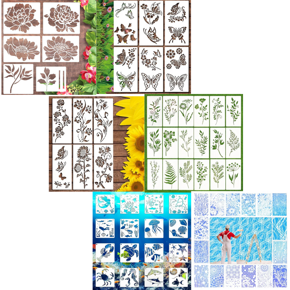 FlowerDecor - DIY Bloem Stencil Decoratie