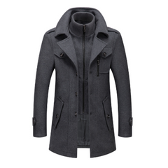 Icone™ WinterCoat: Luxe Dubbele Kraag Stijlvol Winter Trenchcoat