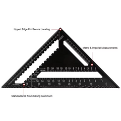 TriangleRuler - Aluminium Alloy Driehoek Liniaal Voor Houtbewerking