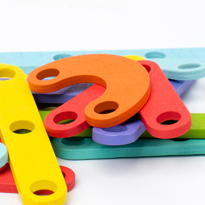 Kletshuts™ PuzzleBoard - Montessori Houten Puzzelbord Set
