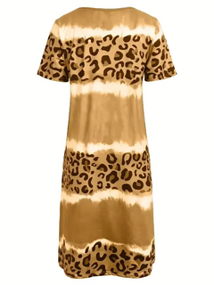 Icone™ LeopardDress: Dames Luipaard Print Jurk