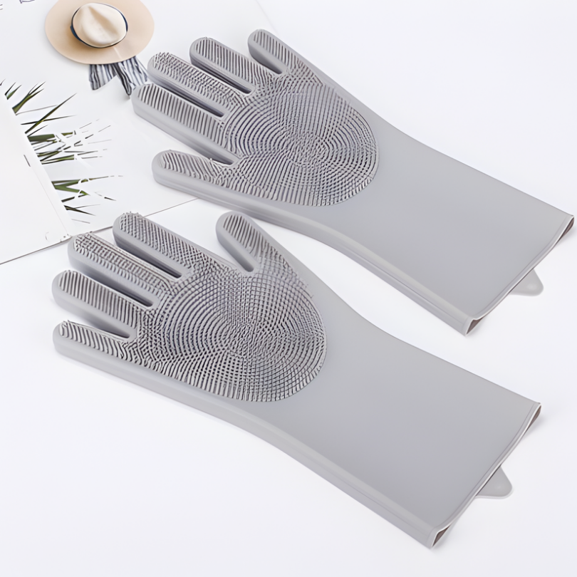 Cleaner Pro° BrushGloves 1+1 GRATIS: Comfortabele Efficiënte Schoonmaakborstel Schrobhandschoenen