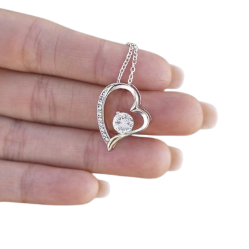 Jewelance™ ElegantNecklace: Elegante Hart Hanger Ketting Met Hartelijke Kaart Boodschap