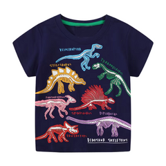 Icone™ DinoShirt: Kinderen Gloeien op De Donker Dinosaur T-shirt