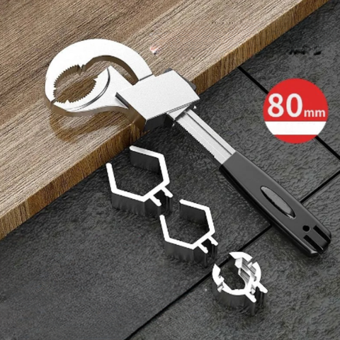 Globetrek° FlexWrench: Universele Flex Dubbelzijdige Multi Maat Grip Sleutel Tool