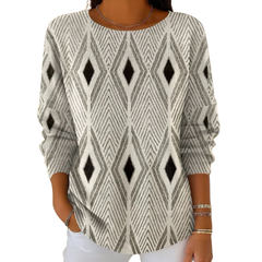 Icone™ VintageTop: Klassieke Dames Top Vintage Stijl Dagelijkse Slijtage