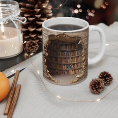 LibraryMug - 3D Bibliotheek Ontwerp Mok