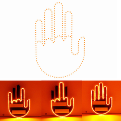 Ledsen™ SignLight: LED Achterruit Signaalbord Lichtdisplay