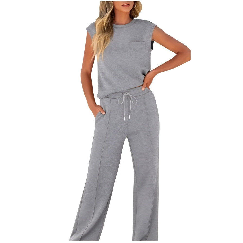 Icone™ StylishSet: Stijlvolle, Comfortabele Met Mouwloze Top En Broek Set