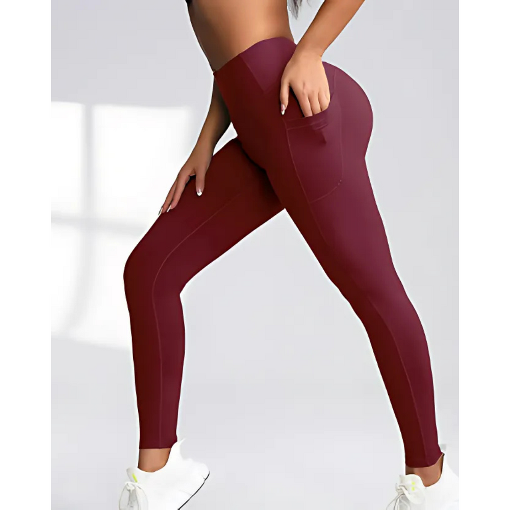 Icone™ TrainingLeggings: Hooggesloten Buik Controle Sculpting Legging