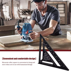 TriangleRuler - Aluminium Alloy Driehoek Liniaal Voor Houtbewerking