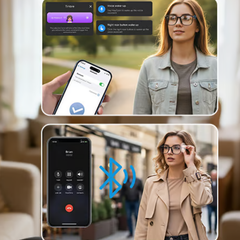 SmartVision - Modern Design AI Bril Smart Vision Handsfree Camera