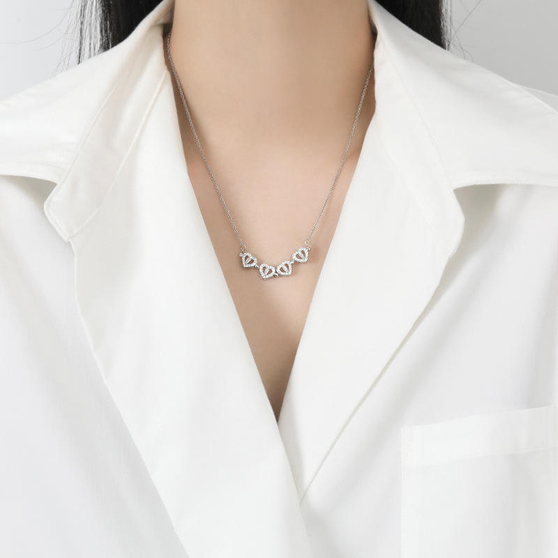 Jewelance™ CloverNecklace 1+1 GRATIS: Stijlvolle Twee-Stijl Magnetische Hart Klaver Ketting
