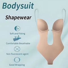 Icone™ SeamlessBodysuit: Laag Snit Naadloos Bodypak Shapewear