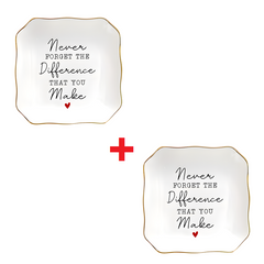 JewelryPlate 1+1 GRATIS: Elegante Keramische Statement Cadeau Sieraden Decoratieve Schotel