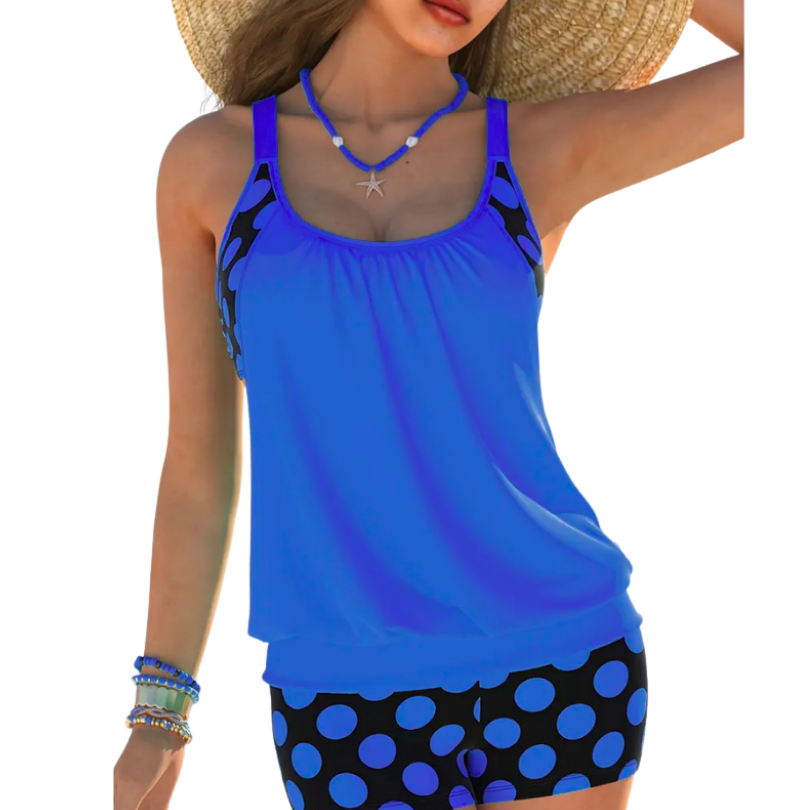Icone™ BeachChic: Losse Mouwloze Top En Chique Shorts Strandoutfit Set