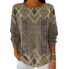 Icone™ VintageTop: Klassieke Dames Top Vintage Stijl Dagelijkse Slijtage