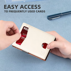 Icone™ SlimWallet: Ultra Slank En Veilig RFID Leder Portemonnee Voor Mannen