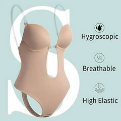 Icone™ SeamlessBodysuit: Laag Snit Naadloos Bodypak Shapewear