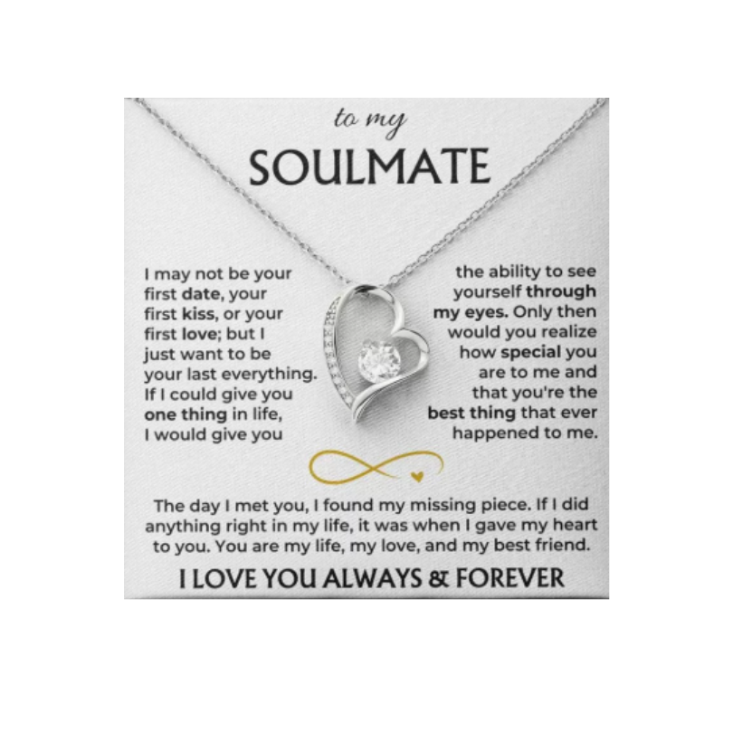 Jewelance™ ElegantNecklace: Elegante Hart Hanger Ketting Met Hartelijke Kaart Boodschap