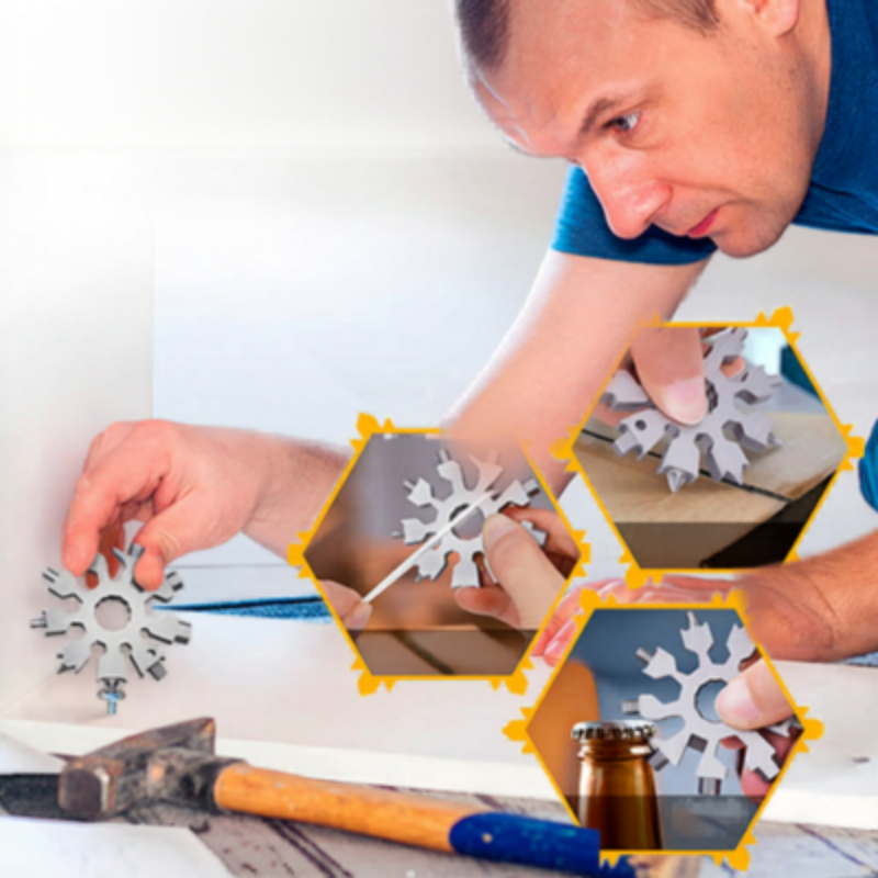 Globetrek° HandyTool 1+1 GRATIS: Alles-In-Één Multifunctionele Compacte Handgereedschap
