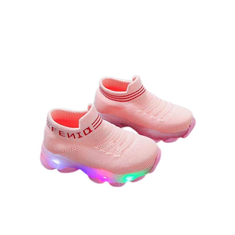 Kletshuts™ GlowShoes: Licht Omhoog Kinderen Sneakers Kleurrijk Knipperend Slip On Schoenen