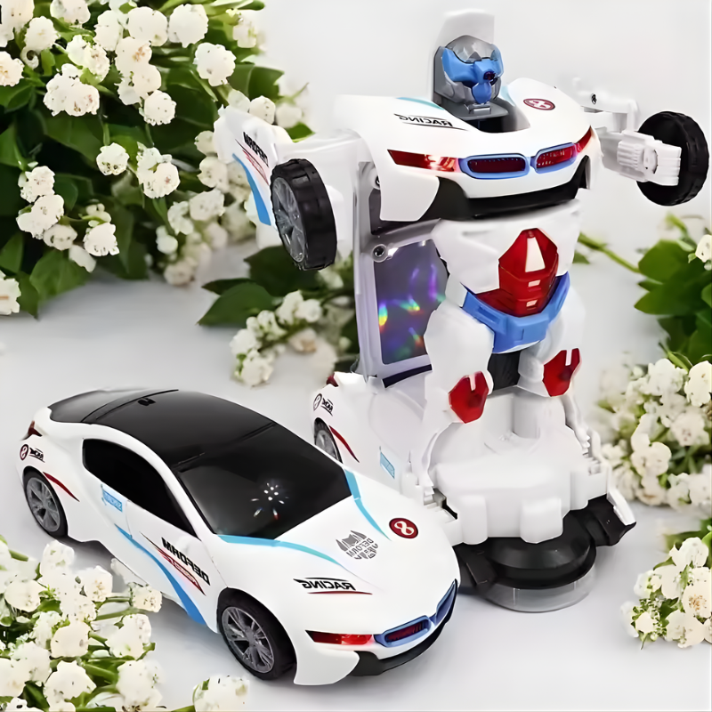 Kletshuts™ TransformerCar: Actievolle Auto Auto-Naar-Robot 2-In-1 Transformer Autospeelgoed