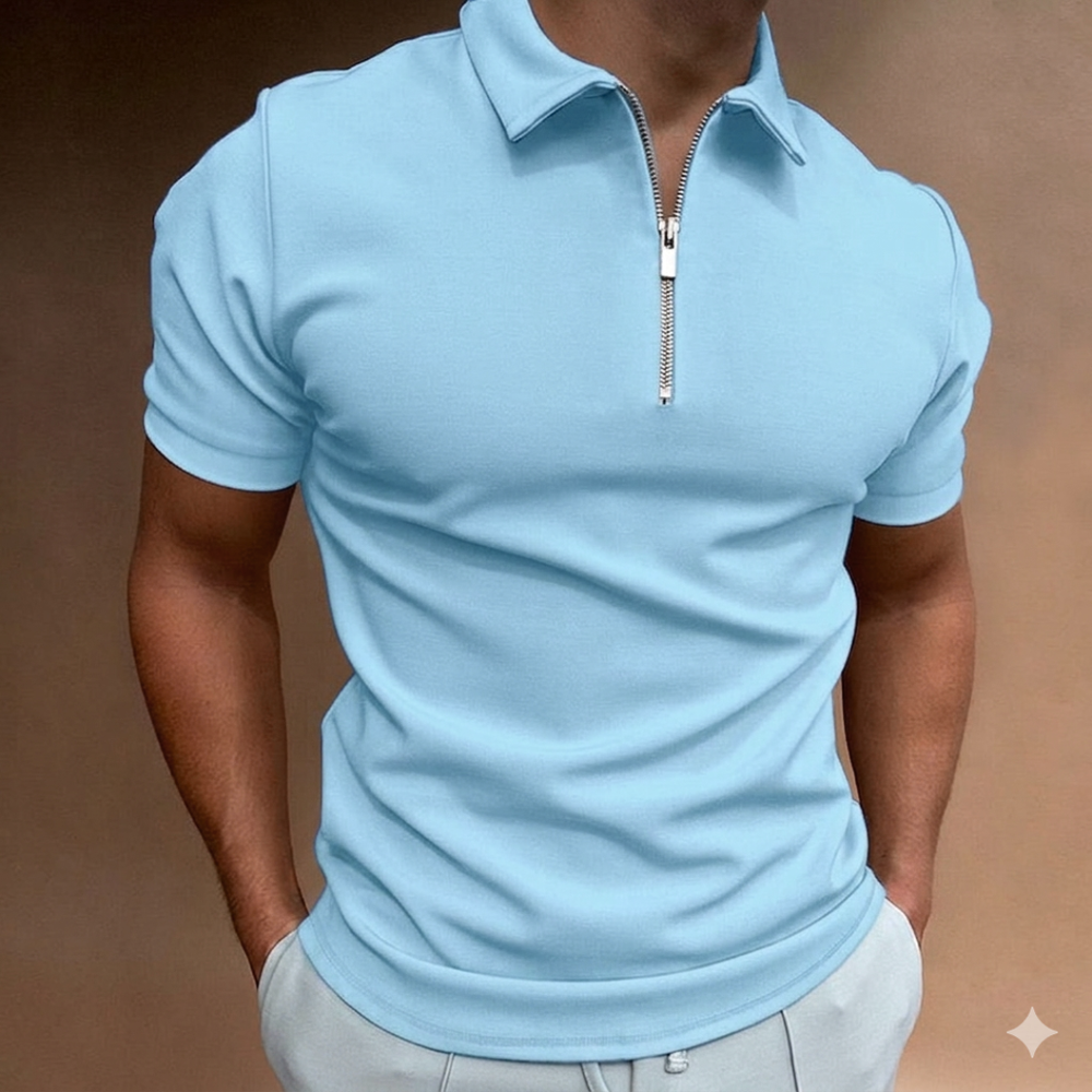 Icone™ ZippedPolo: Klassiek Pasvorm Stijlvol Geritst Polo