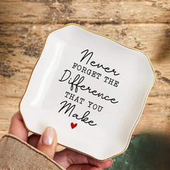 JewelryPlate 1+1 GRATIS: Elegante Keramische Statement Cadeau Sieraden Decoratieve Schotel