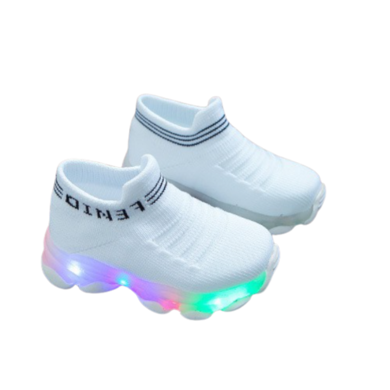 Kletshuts™ GlowShoes: Licht Omhoog Kinderen Sneakers Kleurrijk Knipperend Slip On Schoenen