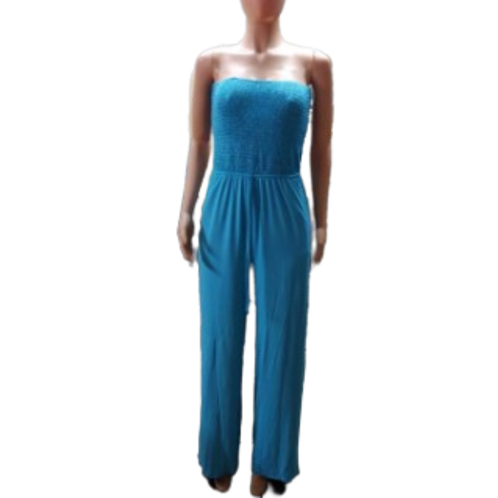 Icone™ Jumpsuit: Buis Bovenkant Effen Kleur Jumpsuit
