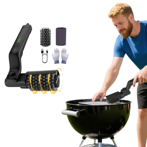 Globetrek° PowerBrush: Elektrische Power Grill Reiniger Rotating Diepe Reinigingsborstel