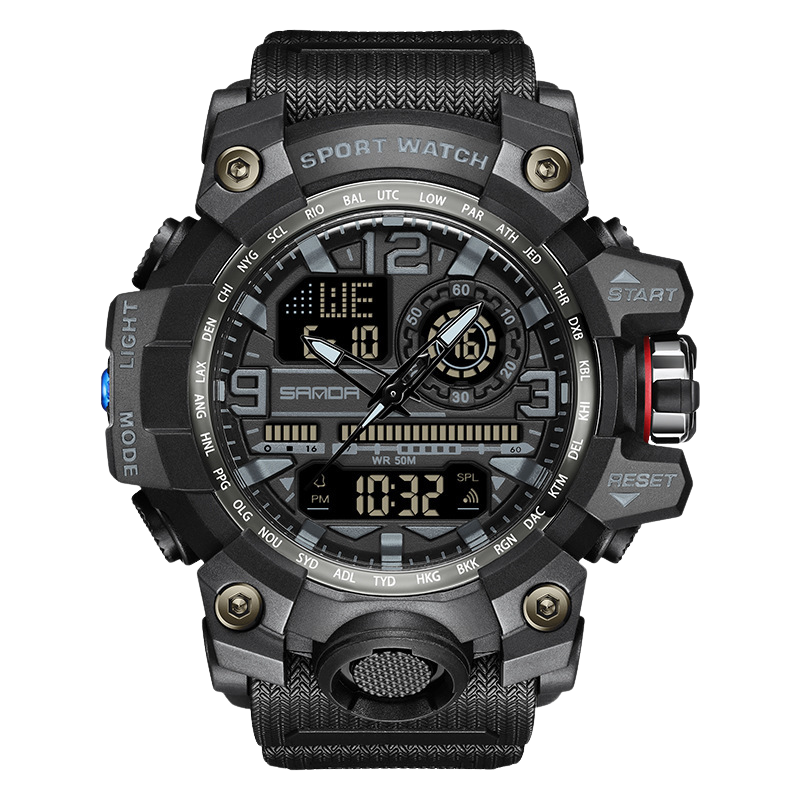 TacticalWatch - Multifunctionele Digitale Tactische Outdoor Sporthorloge