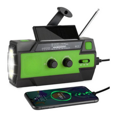 EmergencyRadio - Multifunctionele Radio op Zonne- Energie