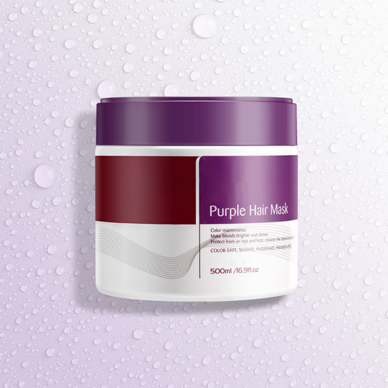 Rose® KeratinMask: Kleur En Diepe Herstel Paarse Keratine Toning Haarmasker