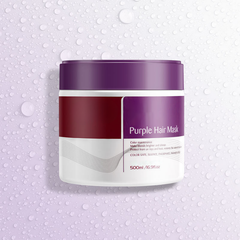 Rose® KeratinMask: Kleur En Diepe Herstel Paarse Keratine Toning Haarmasker