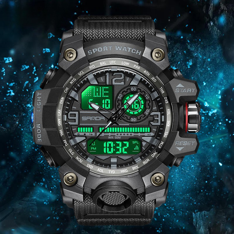 TacticalWatch - Multifunctionele Digitale Tactische Outdoor Sporthorloge