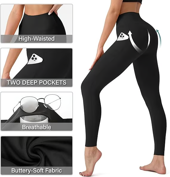Icone™ TrainingLeggings: Hooggesloten Buik Controle Sculpting Legging