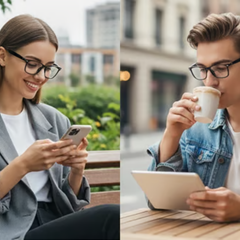 SmartVision - Modern Design AI Bril Smart Vision Handsfree Camera