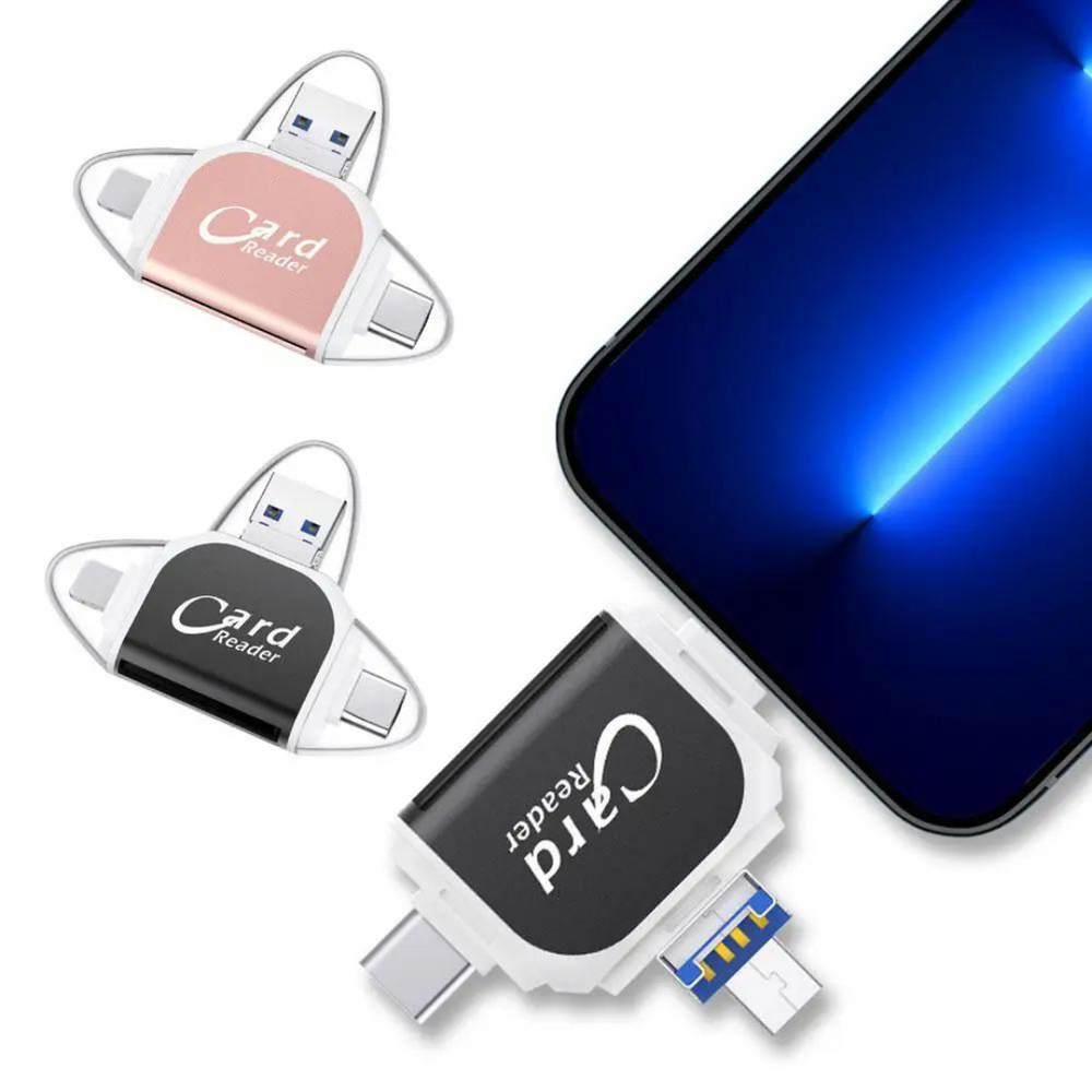 CardReader - Multi-Poort 4 in 1 Universele SD TF Kaartlezer