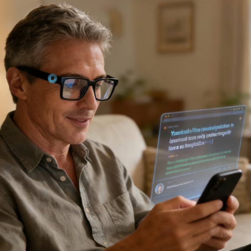 SmartVision - Modern Design AI Bril Smart Vision Handsfree Camera